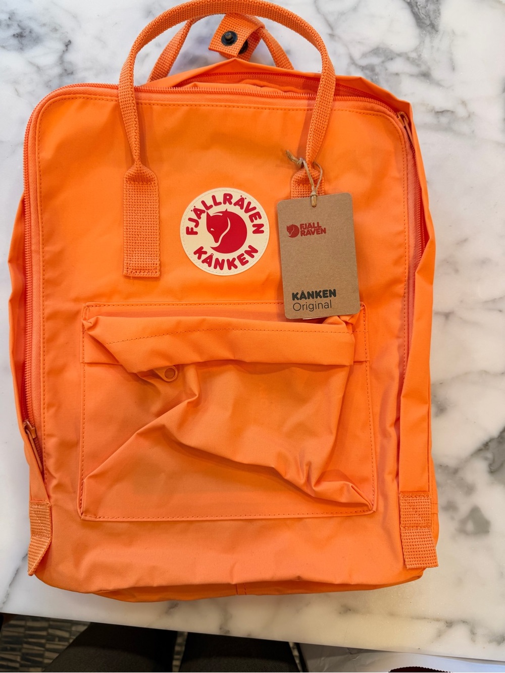 New Fjallraven Kånken Original Backpack - sunstone Orange 199 color